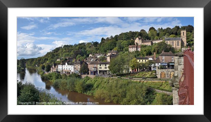 Ironbridge Gorge Town Framed Mounted Print by Bernard Rose Photography