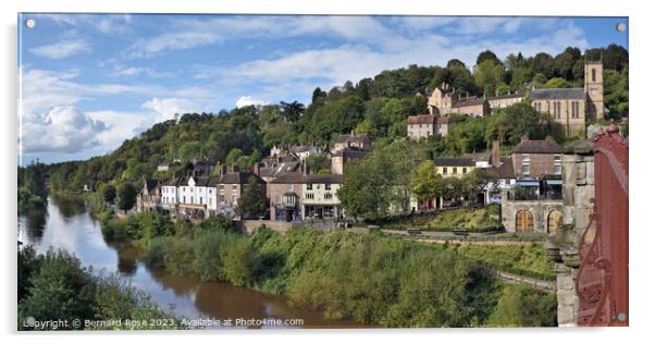 Ironbridge Gorge Town Acrylic by Bernard Rose Photography