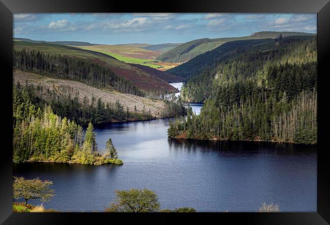 Beautiful Llyn Brianne in Mid Wales Framed Print by Leighton Collins