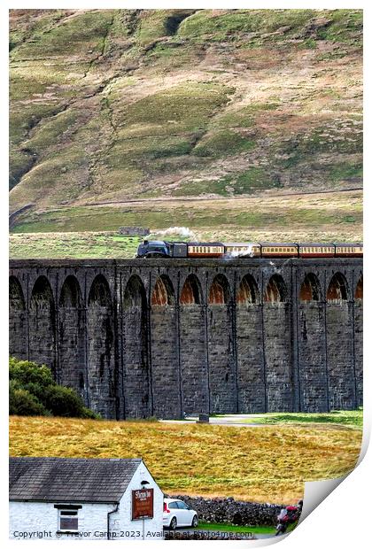 SNG over Ribblehead Print by Trevor Camp