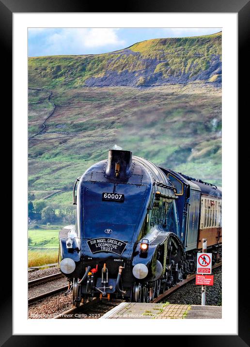 60007 at Ribblehead Framed Mounted Print by Trevor Camp