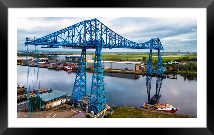 Middlesbrough Transporter Bridge Framed Mounted Print by Tim Hill