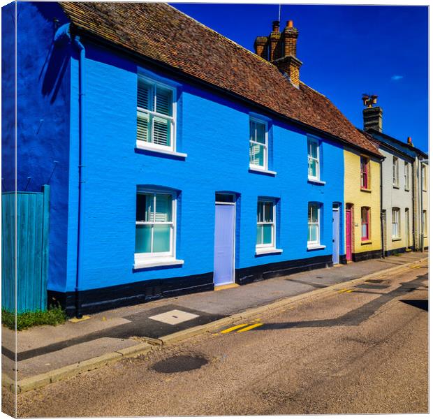 Colourful Houses Canvas Print by Simon Hill