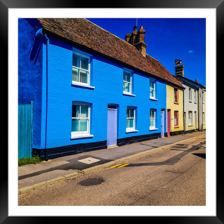 Colourful Houses Framed Mounted Print by Simon Hill