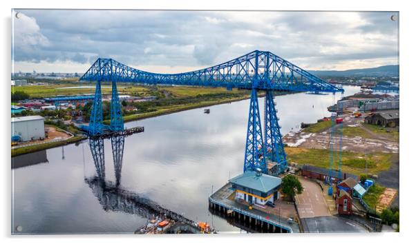 Tees Transporter Bridge Acrylic by Tim Hill