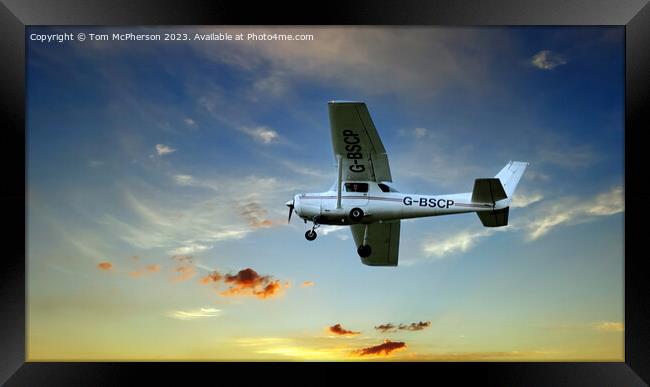 Cessna 152 G-BSCP Framed Print by Tom McPherson