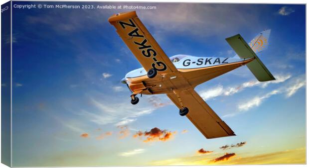 Cessna 172 G-SKAZ Canvas Print by Tom McPherson