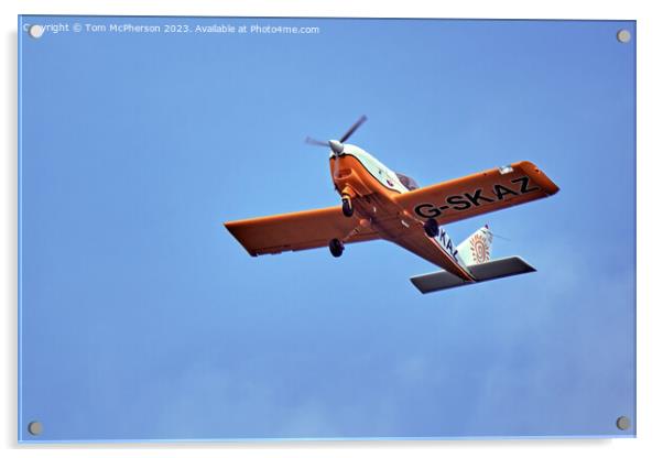 Cessna 172 G-SKAZ Acrylic by Tom McPherson