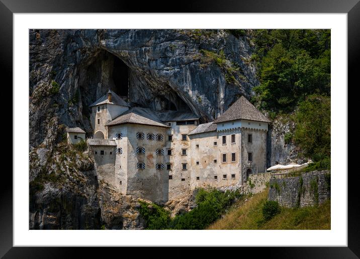 The Predjama Cave Castle In Slovenia Framed Mounted Print by Artur Bogacki