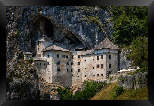 The Predjama Cave Castle In Slovenia Framed Print by Artur Bogacki