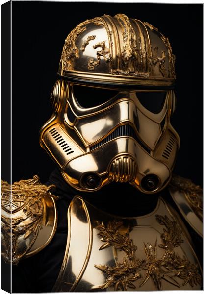 Golden Trooper  Canvas Print by CC Designs