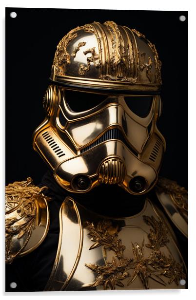 Golden Trooper  Acrylic by CC Designs