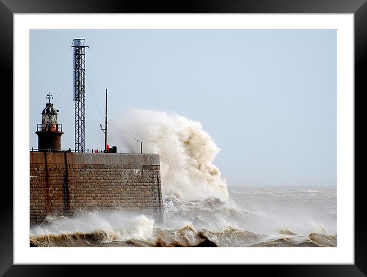 Stormy Seas Framed Mounted Print by Nicky Vines