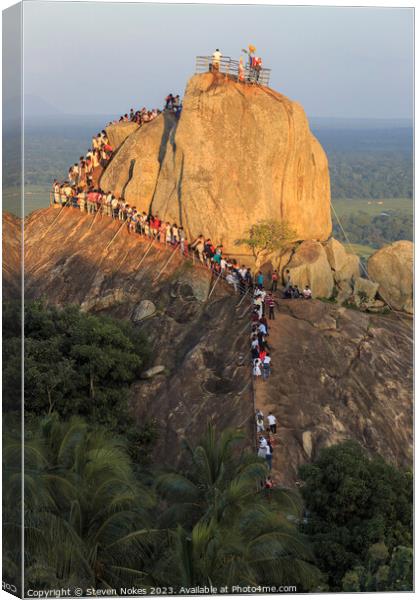 Mihintale in Anuradhapura, Sri Lanka Canvas Print by Steven Nokes