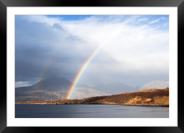 Rainbow over Loch Torridon Framed Mounted Print by Kevin Howchin