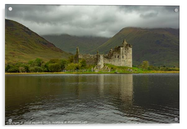 Kilchurn Castle Scottish highlands Acrylic by david siggens