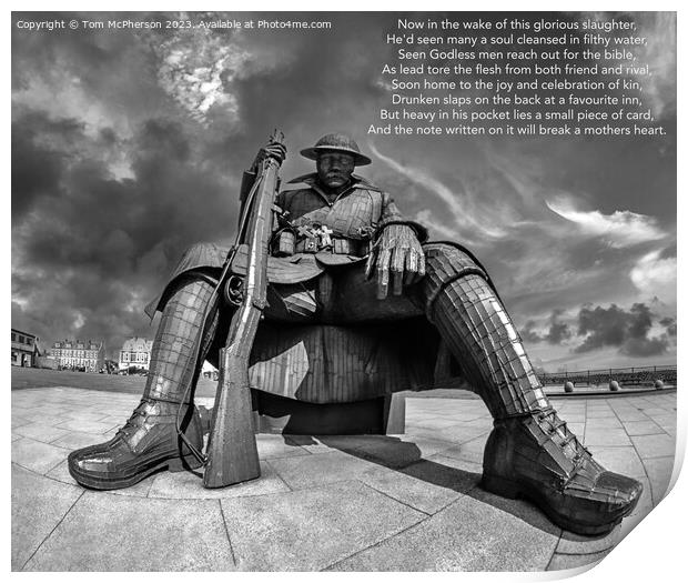 Tommy, Seaham Print by Tom McPherson