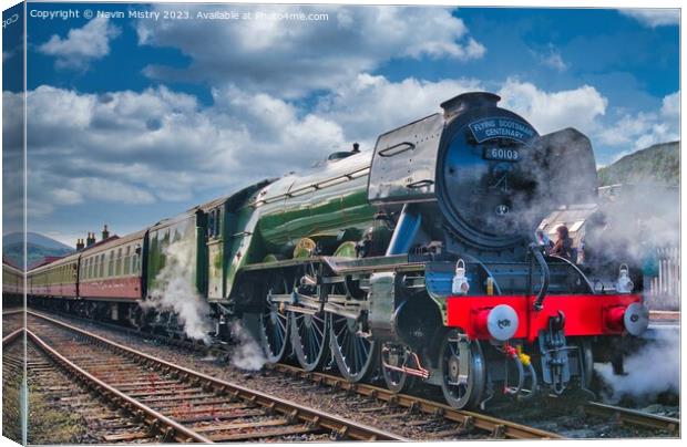 The Flying Scotsman at Aviemore Canvas Print by Navin Mistry