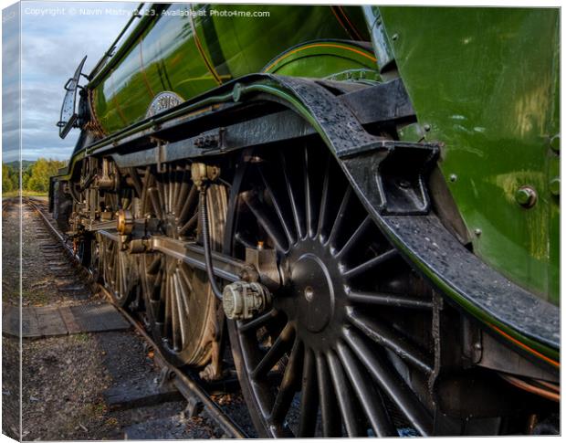 The Flying Scotsman at Boat of Garten Canvas Print by Navin Mistry
