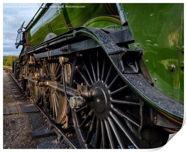 The Flying Scotsman at Boat of Garten Print by Navin Mistry