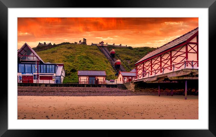 Sunrise and showers: Saltburn by the sea  Framed Mounted Print by Tim Hill