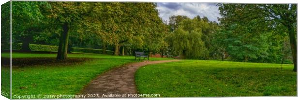 A Willow of a Leading Line - (Panorama.) Canvas Print by 28sw photography