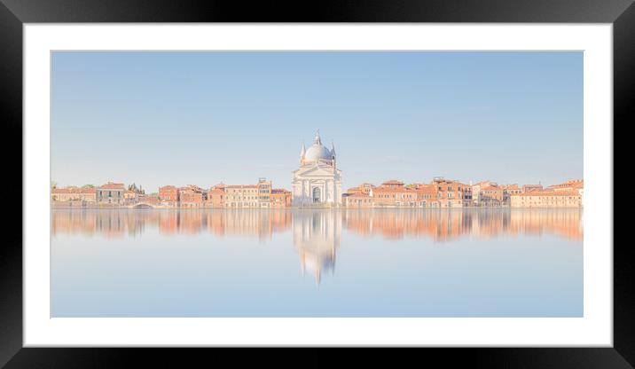 Chiesa del Santissimo Redentore Reflection Framed Mounted Print by Phil Durkin DPAGB BPE4