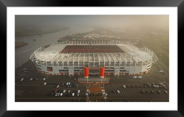 Welcome To The Riverside Framed Mounted Print by Apollo Aerial Photography