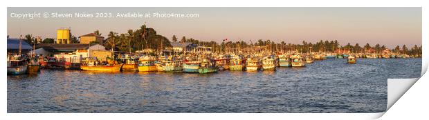 Negombo Fishing Port, Sri Lanka Print by Steven Nokes