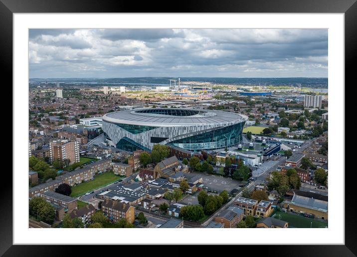 Tottenham Hotspur Stadium Framed Mounted Print by Apollo Aerial Photography
