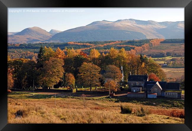Autumn at Spean Bridge in the Scottish Highlands Framed Print by Phil Banks