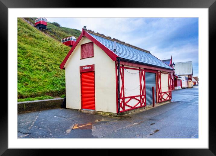 The Surf Shop Saltburn by the Sea Framed Mounted Print by Steve Smith
