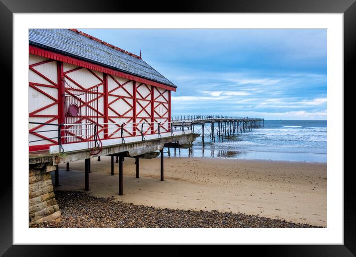 Saltburn by the Sea Pier Framed Mounted Print by Steve Smith