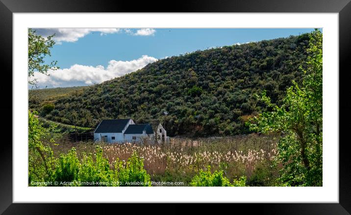 Nestled against the mountain. Framed Mounted Print by Adrian Turnbull-Kemp
