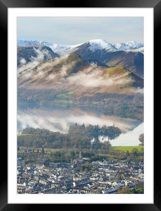 Keswick, the Lake District Framed Mounted Print by John Finney
