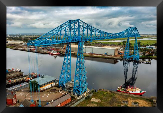 Transporter Bridge Middlesbrough Framed Print by Steve Smith