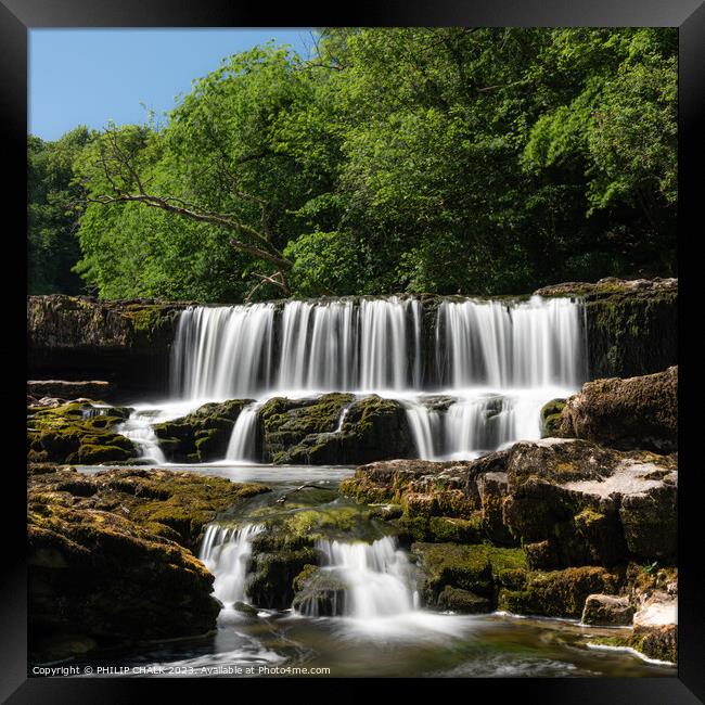 Aysgarth waterfall 939 Framed Print by PHILIP CHALK