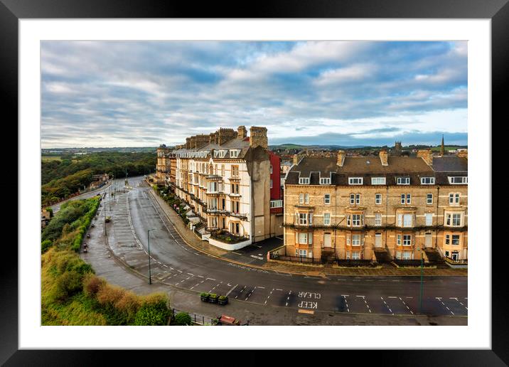 Saltburn by the Sea Guesthouses Framed Mounted Print by Steve Smith