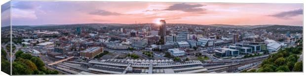 Sheffield End Of The Day Canvas Print by Apollo Aerial Photography