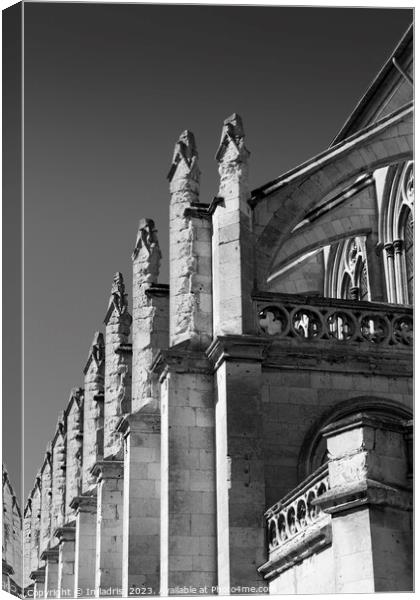 Flying Buttress Architecture, Church, France Canvas Print by Imladris 