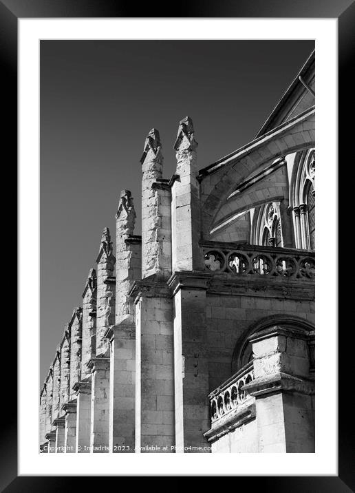 Flying Buttress Architecture, Church, France Framed Mounted Print by Imladris 