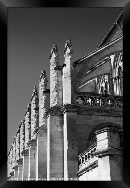 Flying Buttress Architecture, Church, France Framed Print by Imladris 