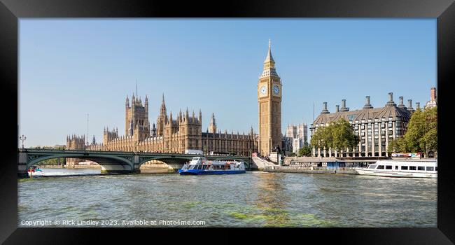 Houses of Parliament London Framed Print by Rick Lindley