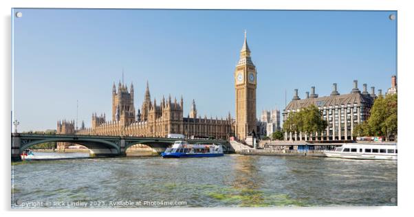 Houses of Parliament London Acrylic by Rick Lindley