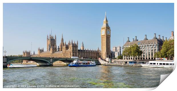 Houses of Parliament London Print by Rick Lindley