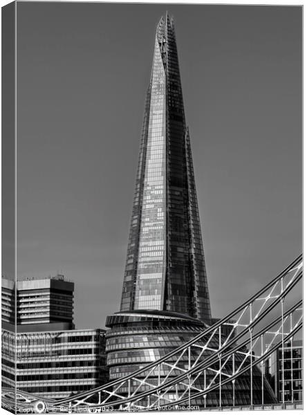 The Shard London Canvas Print by Rick Lindley