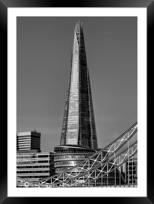 The Shard London Framed Mounted Print by Rick Lindley