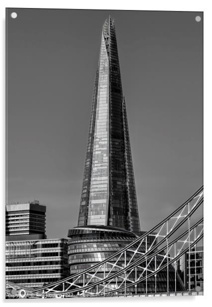The Shard London Acrylic by Rick Lindley