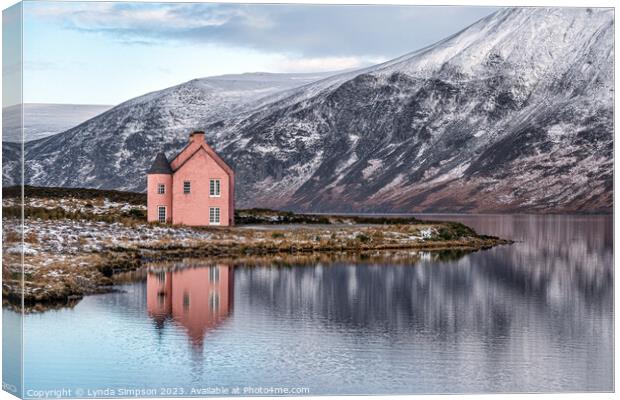 The Pink House Canvas Print by Lynda Simpson
