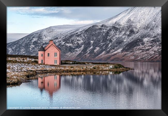 The Pink House Framed Print by Lynda Simpson